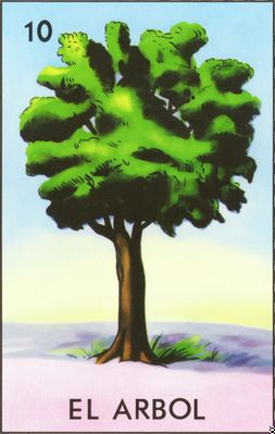El Arbol - Traditional Mexican Lotería Card #10