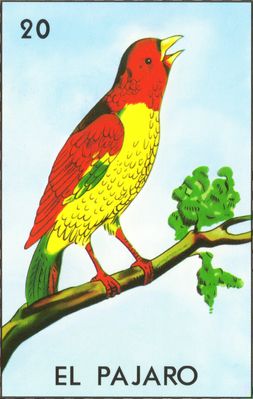 El Pajaro - Traditional Mexican Lotería Card #20