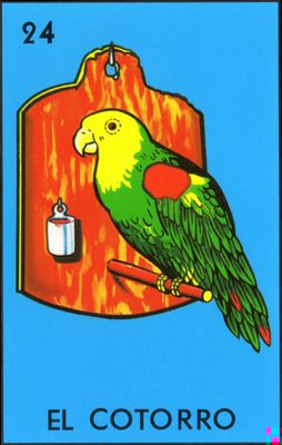 El Cotorro - Traditional Mexican Lotería Card #24