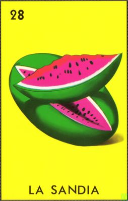 La Sandia - Traditional Mexican Lotería Card #28