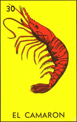 El Camaron - Traditional Mexican Lotería Card #30