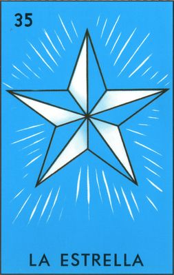 La Estrella - Traditional Mexican Lotería Card #35