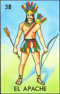 El Apache - Traditional Mexican Lotería Card #38