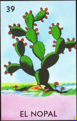 El Nopal - Traditional Mexican Lotería Card #39