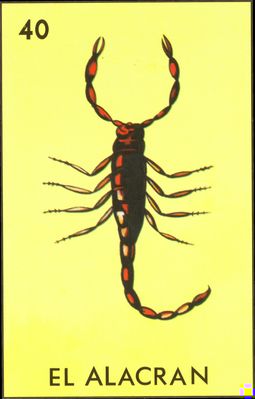 El Alacran - Traditional Mexican Lotería Card #40