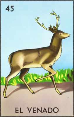 El Venado - Traditional Mexican Lotería Card #45