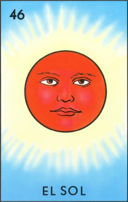 El Sol - Traditional Mexican Lotería Card #46
