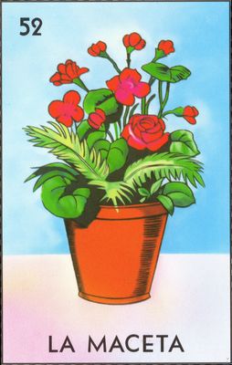 La Maceta - Traditional Mexican Lotería Card #52